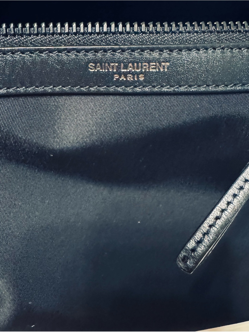 NWT CITY YVES SAINT LAURENT CROSSBODY BAG IN SMOOTH LEATHER AND NYLON - Picture 4 of 14